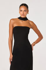 Thiala Knit Reverse Halter Midi Dress