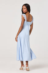 Makiya Lace Strap Empire Waist Midi Dress