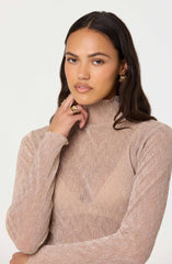 Kyra Sheer Metallic Top