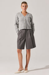 Susannah Embellished Wool-Blend Cardigan