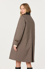 Raiden Contrast Plaid Trench Coat