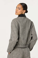 Nelly Contrast Collar Bomber Jacket