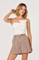 Nakia Bow Detail Cropped Top