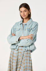 Nari Oversized Denim Bomber Jacket