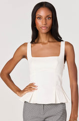Viki Bow-Back Peplum Top
