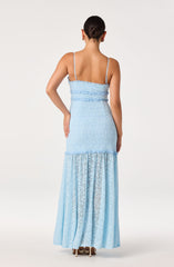 Ruffle Tiered Lace Maxi Dress
