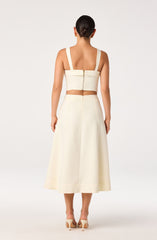Kinslee A-Line Midi Skirt