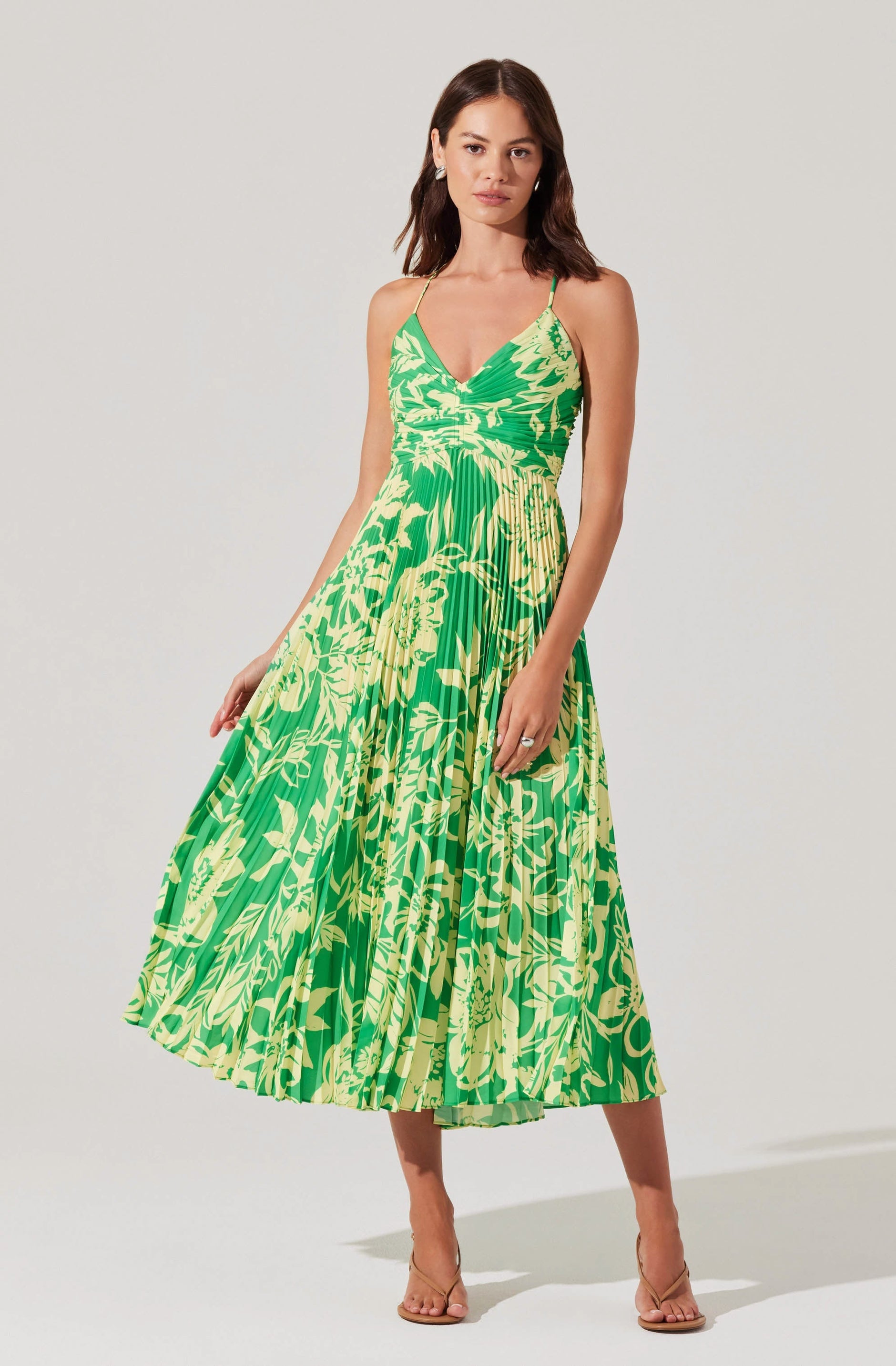 lupin pleated tiered maxi dress Lupin Pleated Tiered Maxi Dress – My Store