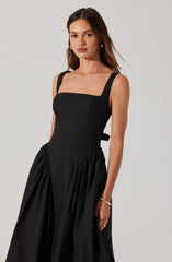 Vinya Poplin Drop Waist Dress