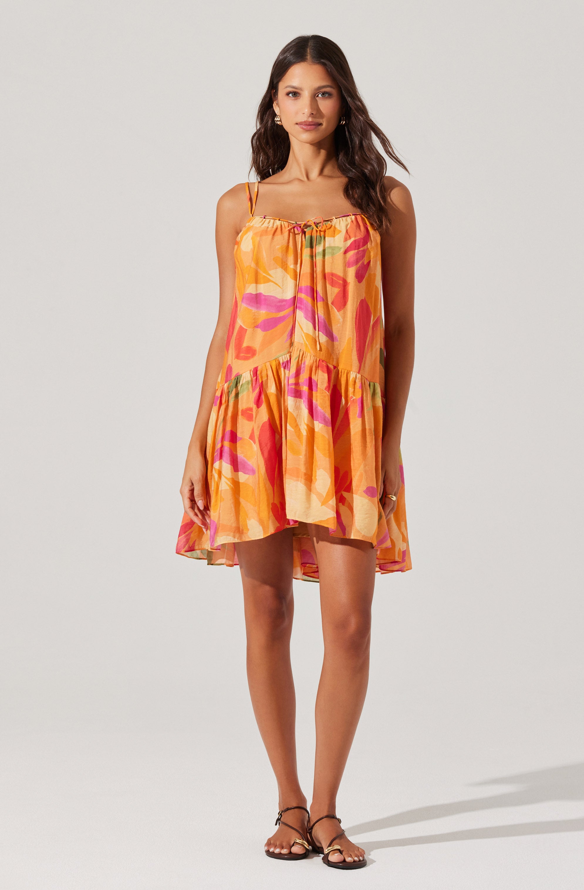 Keala Floral Mini Tent Dress