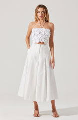 Rowen Pleated Culotte Pants