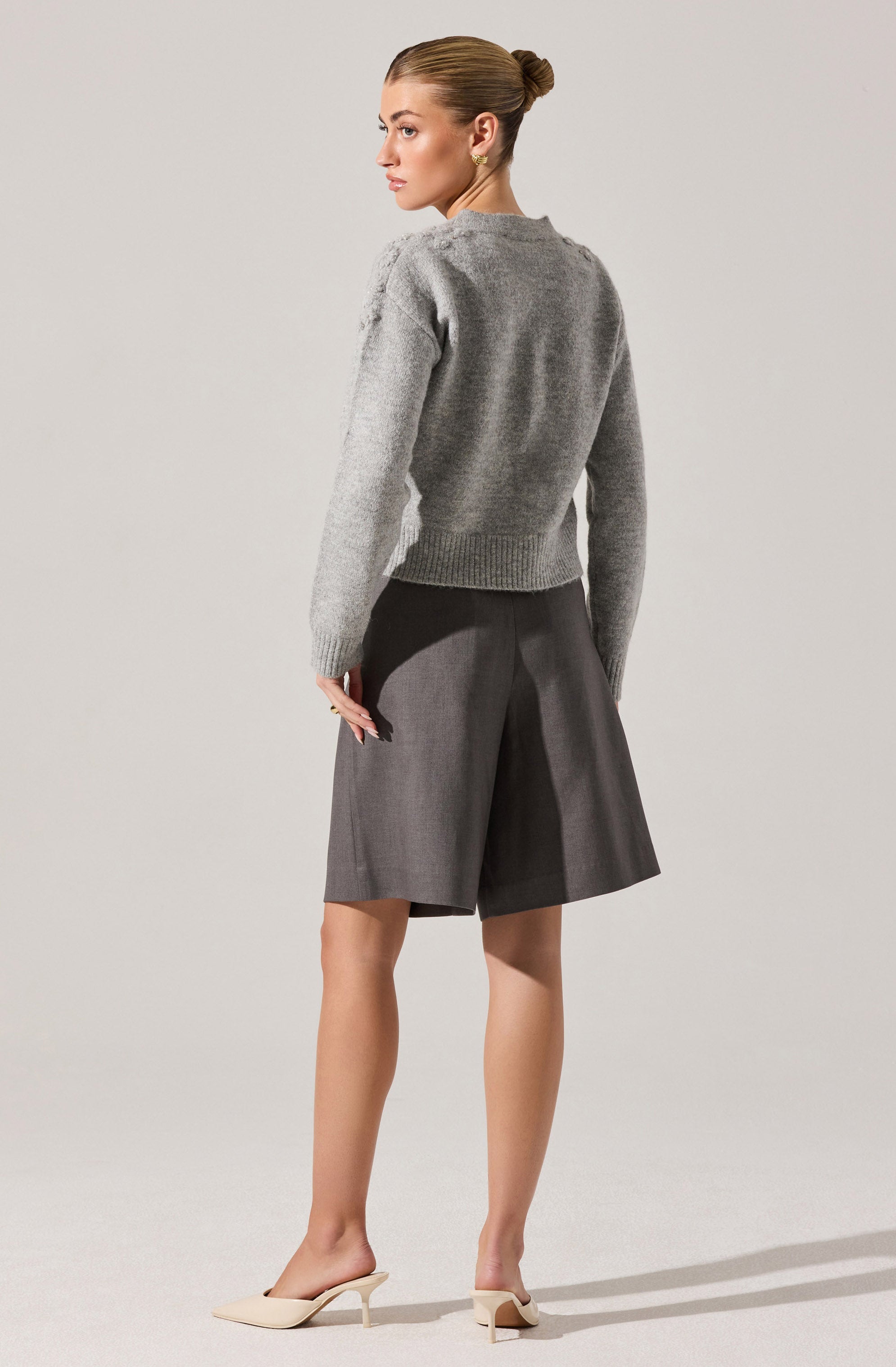 Quillie Pleated Tailored Bermuda Shorts