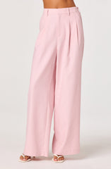 Neha Linen High-Rise Wide Leg Pants
