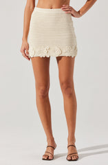 Taimi Crochet 3D Floral Skirt