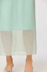 Keyara Layered Contrast Maxi Skirt