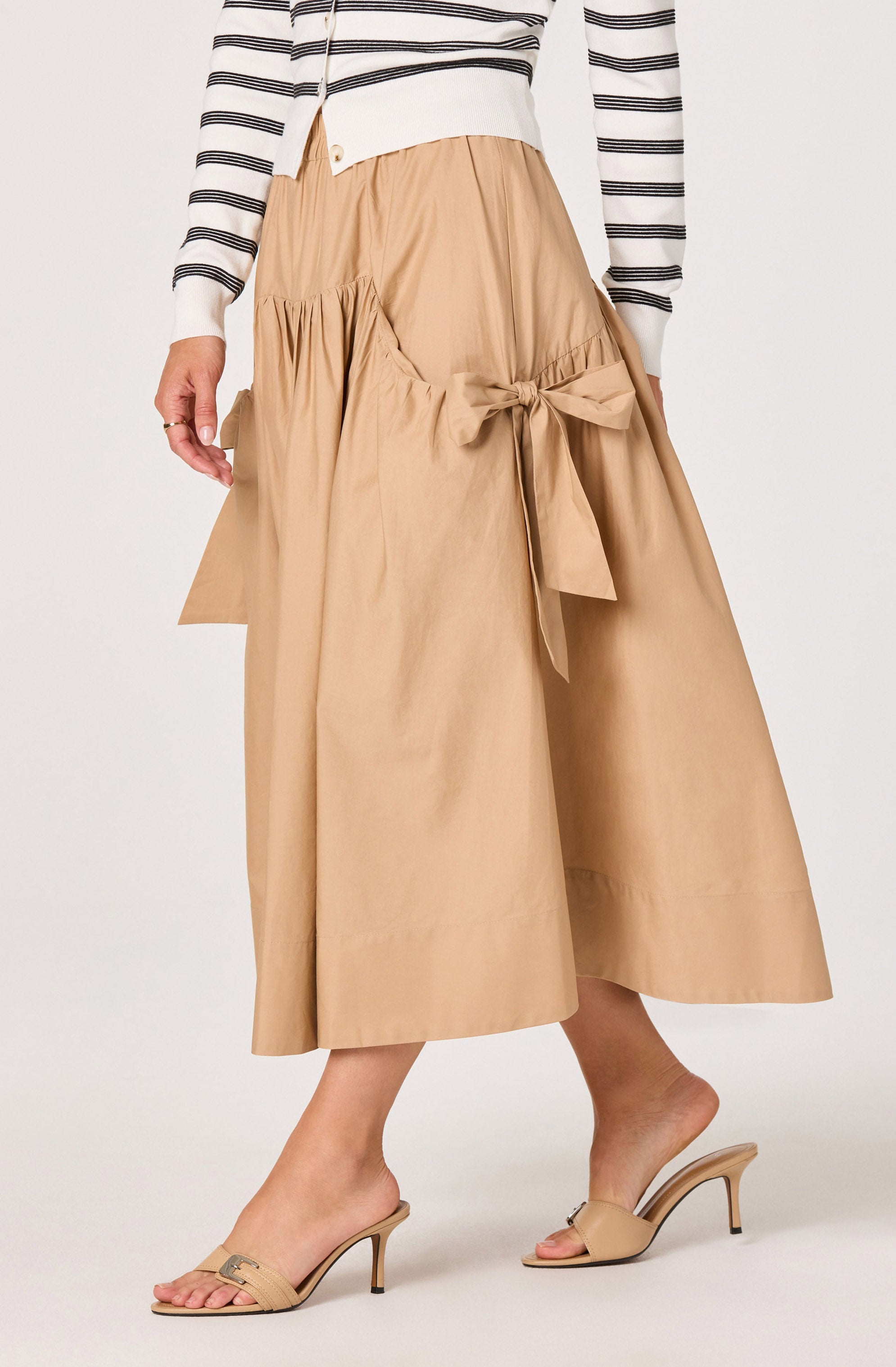Lylah Bow Midi Skirt