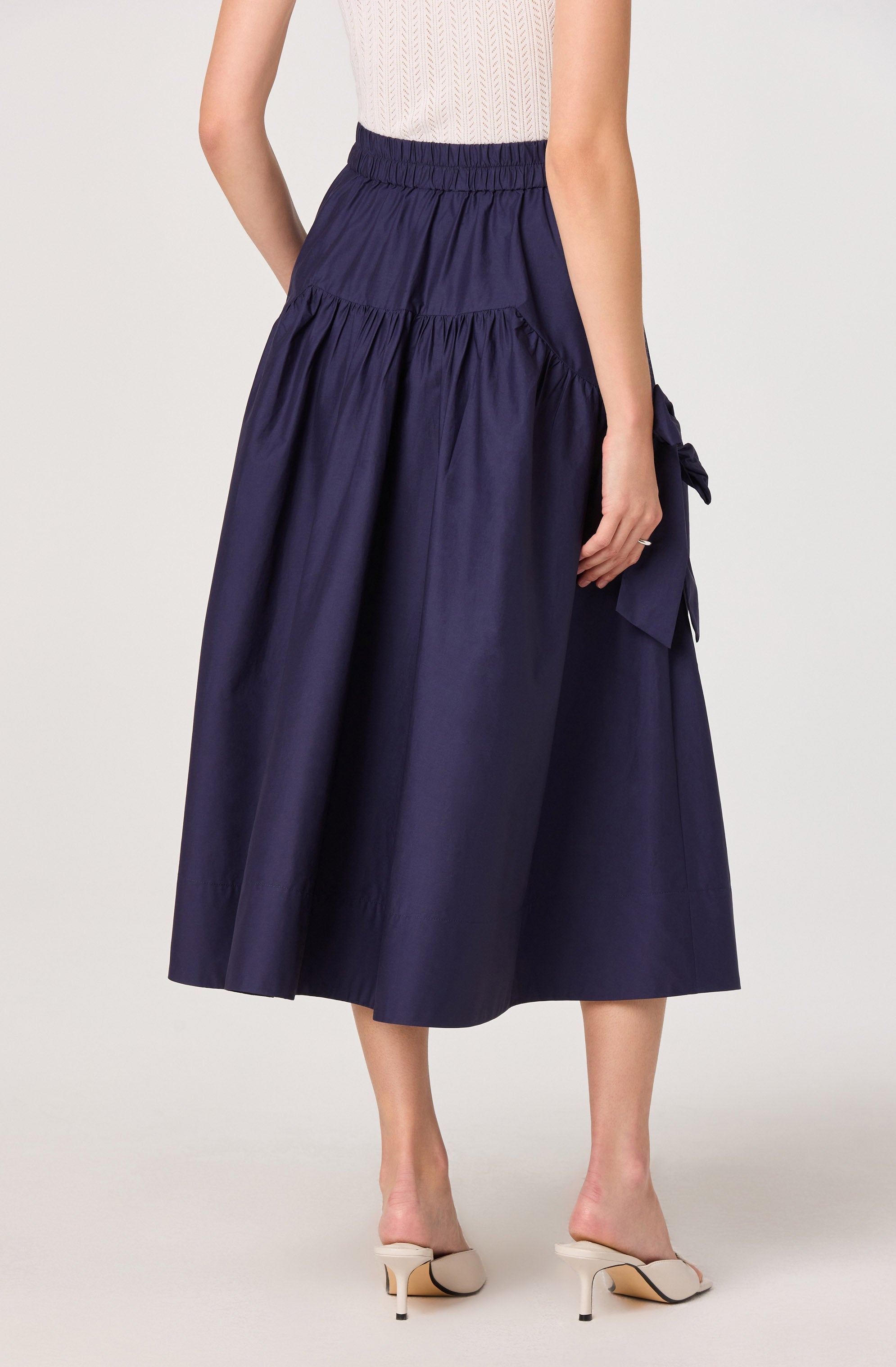 Lylah Bow Midi Skirt