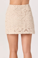 Medina Crochet Mini Skirt