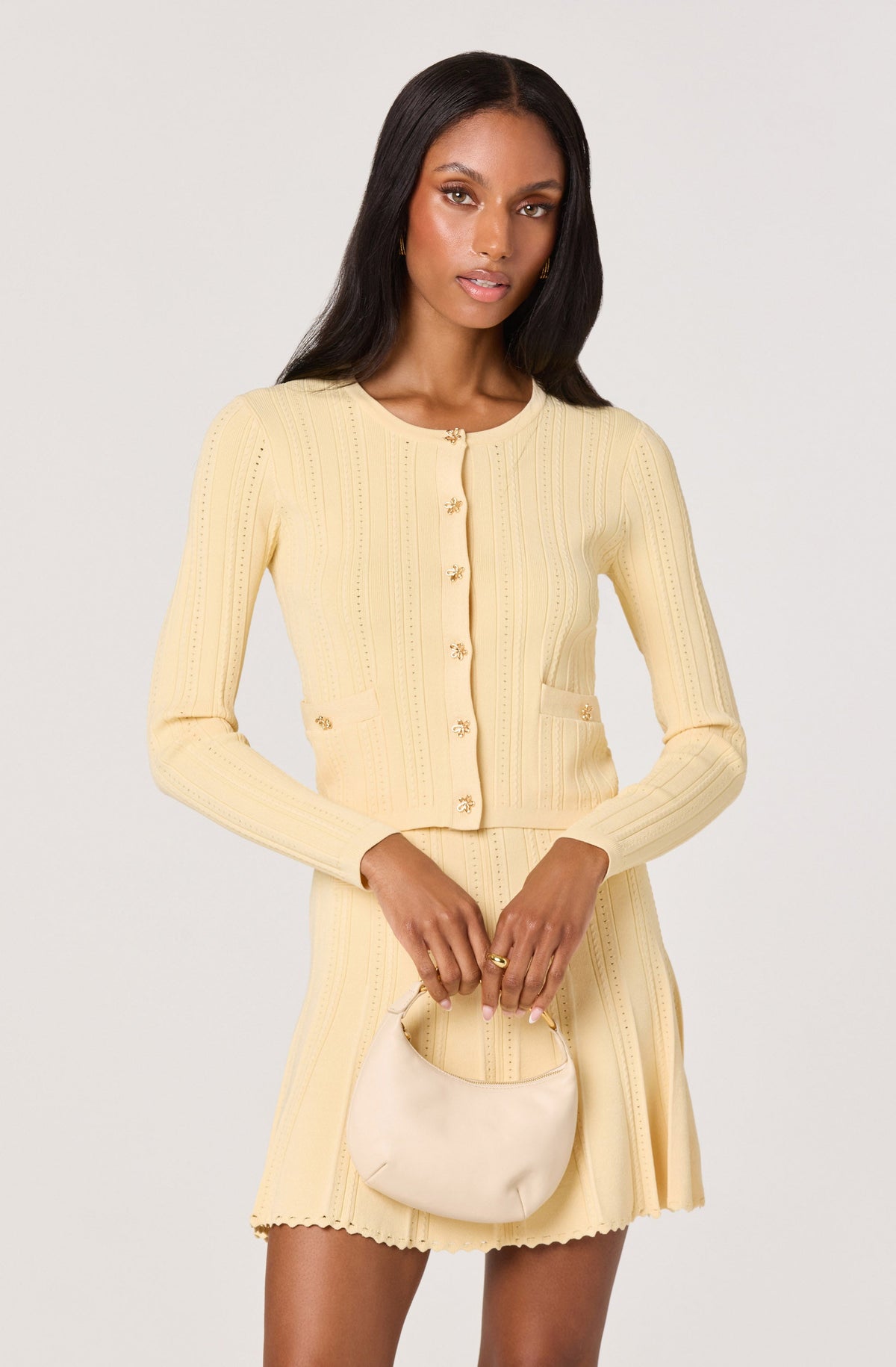 Myrtle Pointelle Knit Cardigan