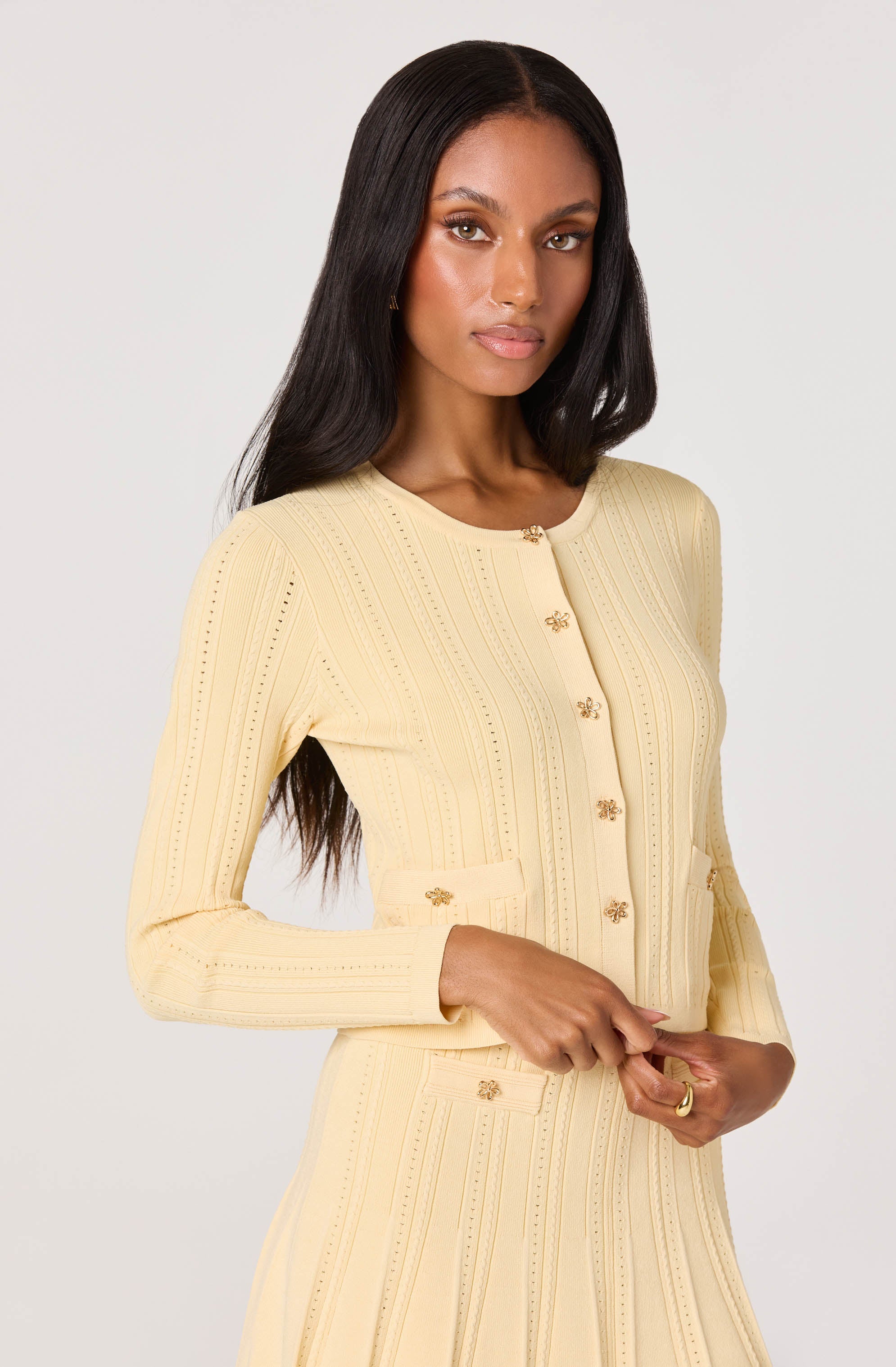 Myrtle Pointelle Knit Cardigan