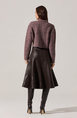 Sebille Textured Fuzzy Knit Cardigan