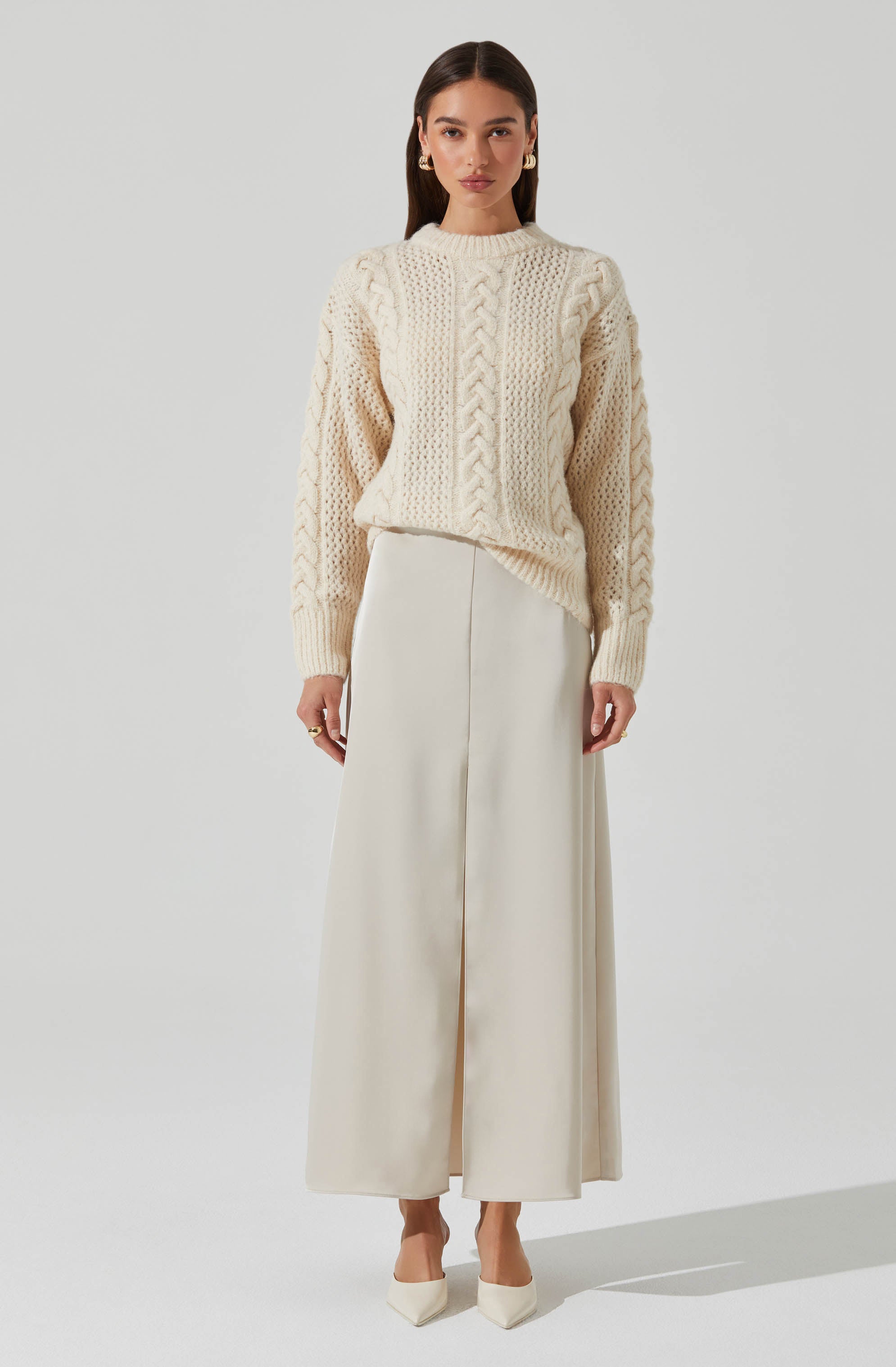 Lisbeth Cable Knit Sweater