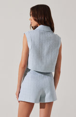 Jhene Tweed Sleeveless Top