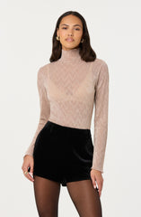 Kyra Sheer Metallic Top