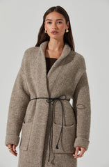 Noor Belted Maxi Cardigan