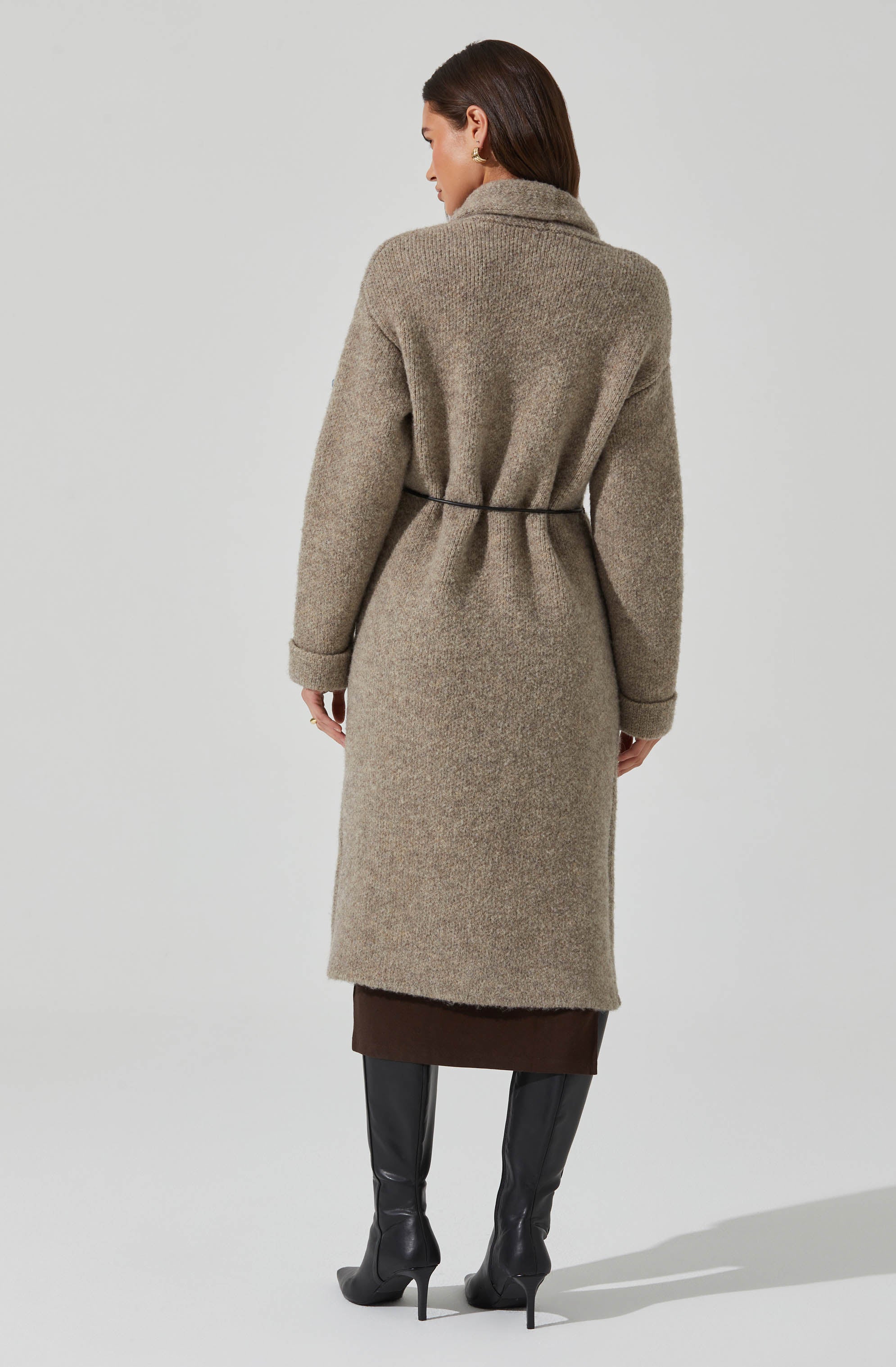 Noor Belted Maxi Cardigan