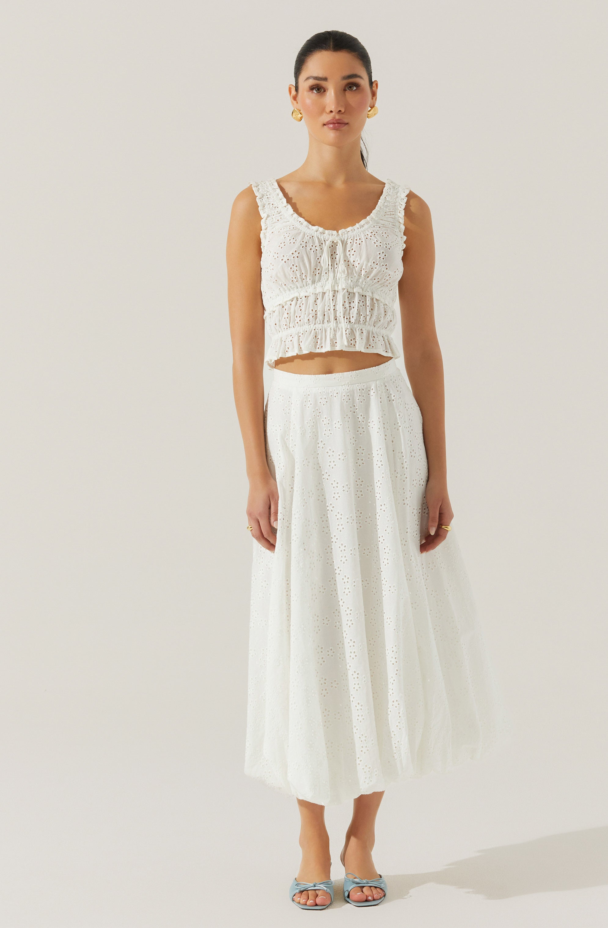 Kissel Tiered Eyelet Top