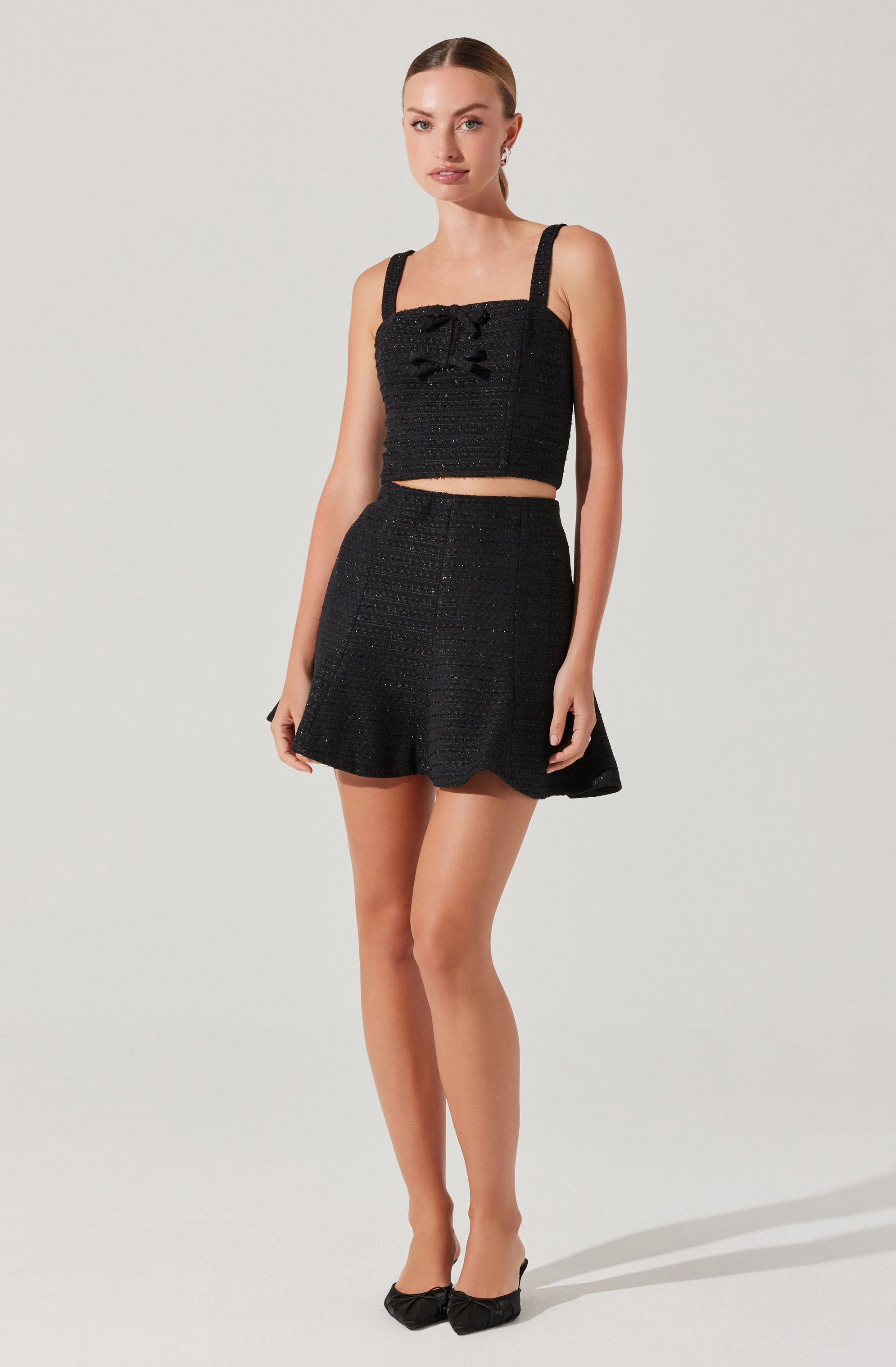 Kiona Tweed Bow Top
