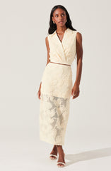 Sol Textured Floral Knit Top