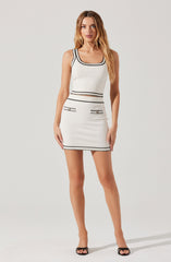 Sessy Contrast Stitch Sweater Tank