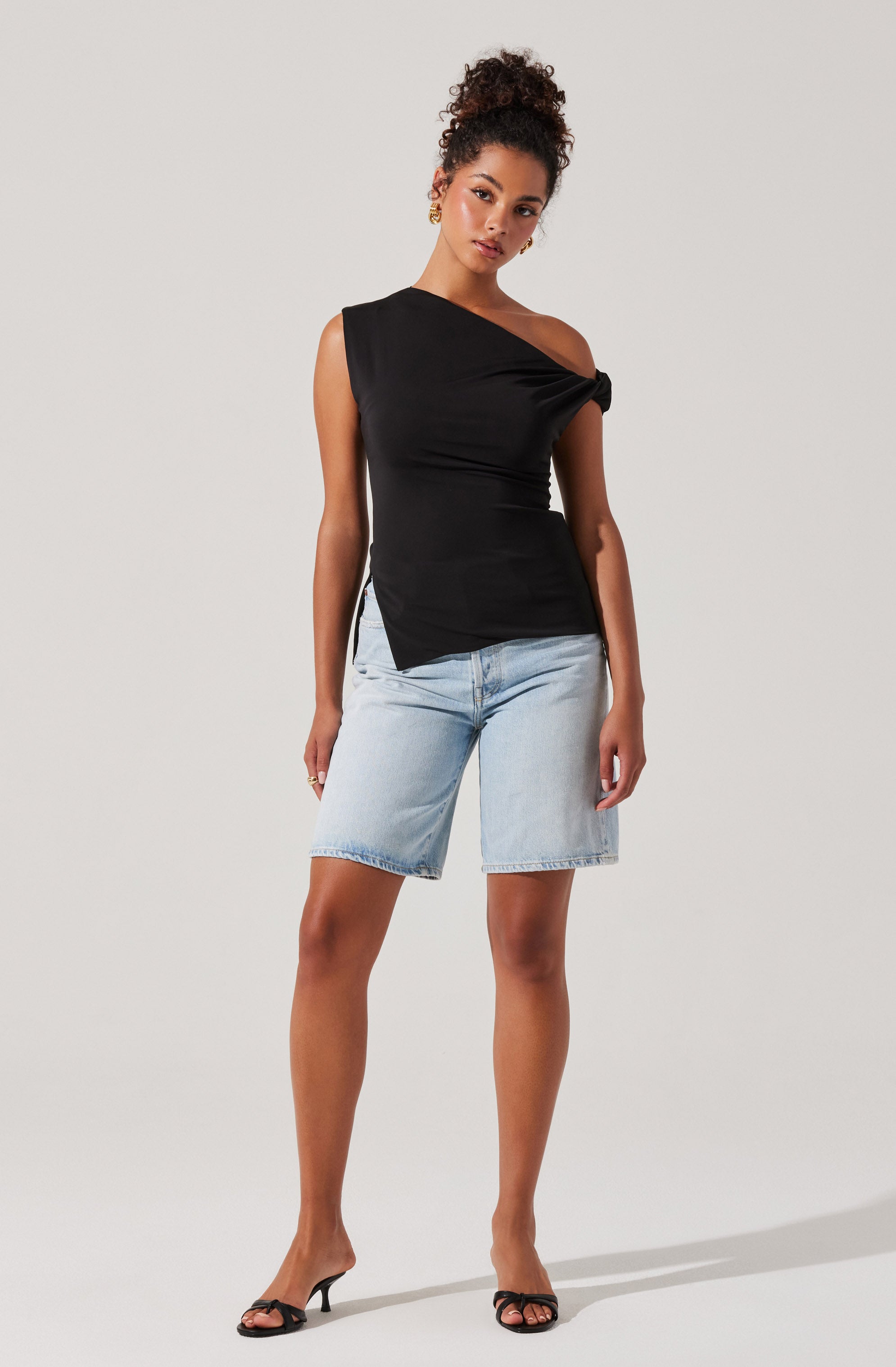 Aphra Twisted Off Shoulder Top