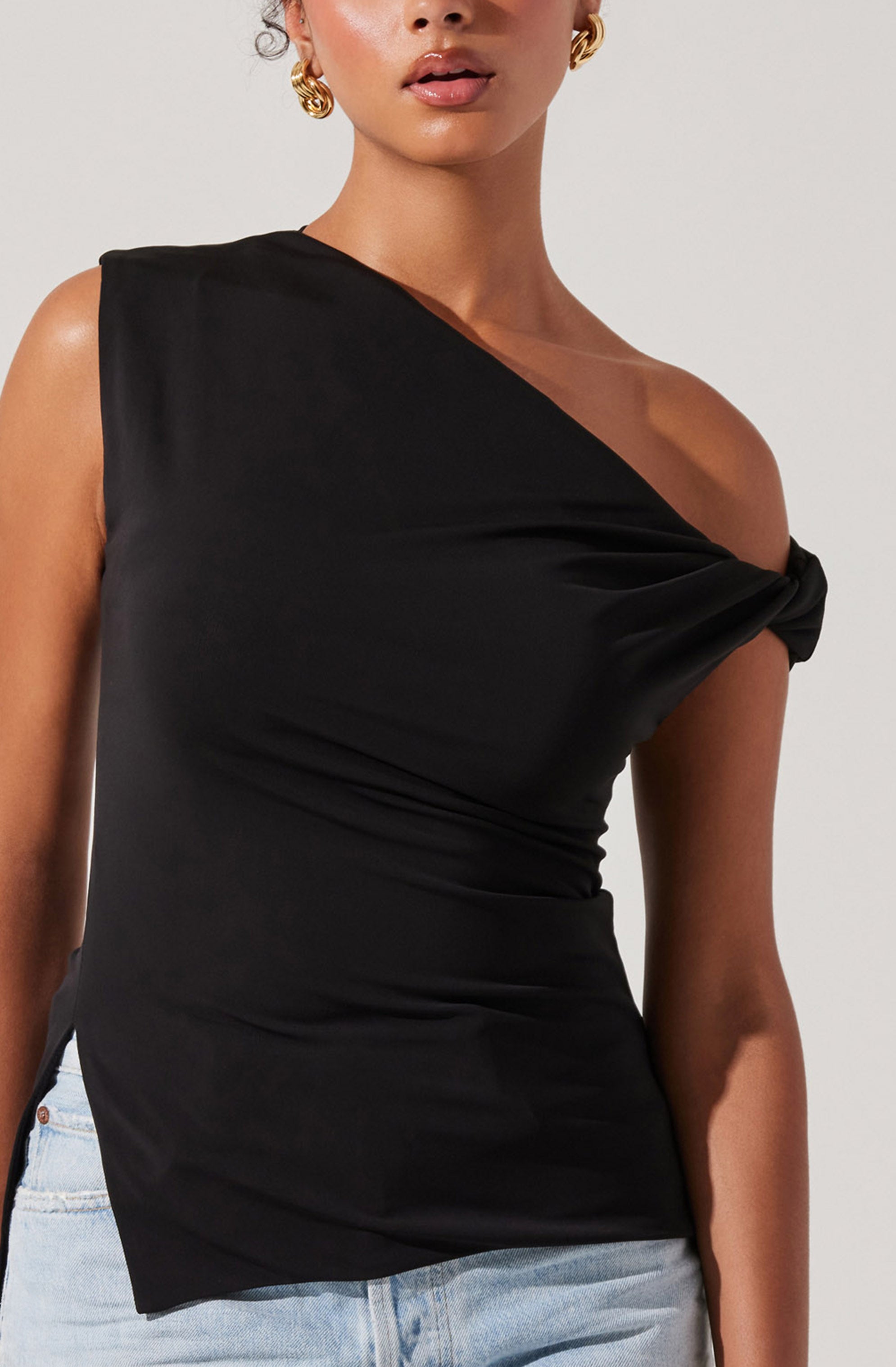 Aphra Twisted Off Shoulder Top