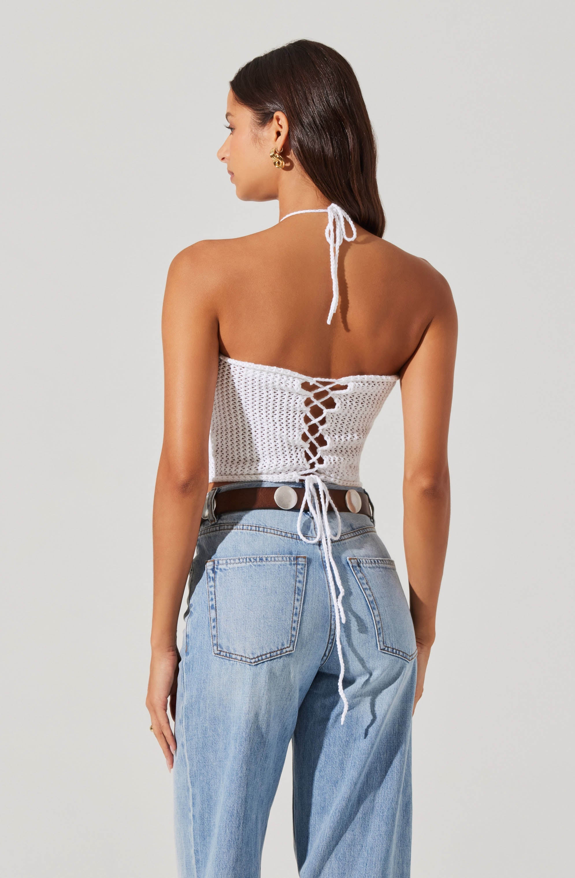 Primula Crochet 3D Floral Top