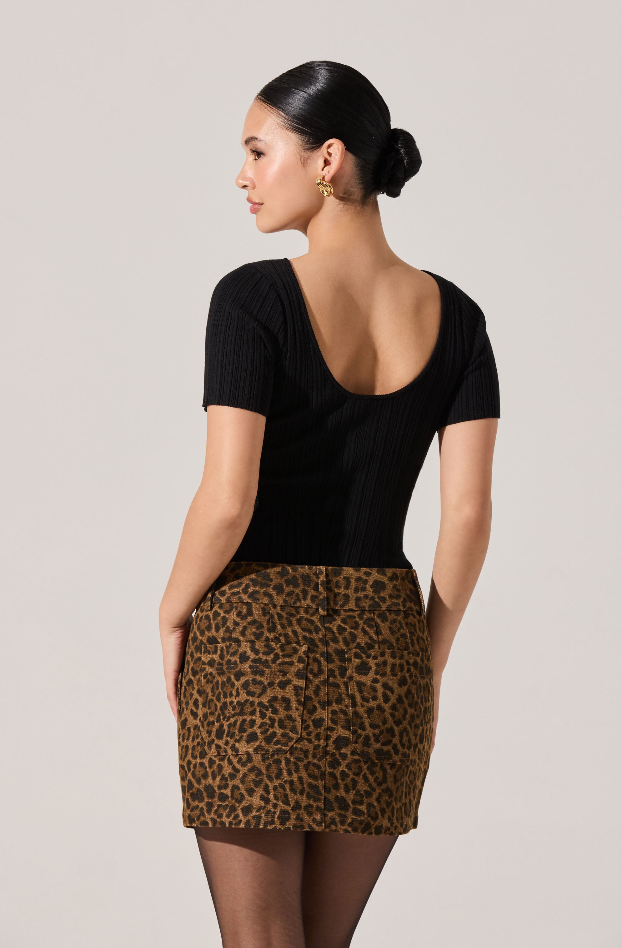 Nikola Ribbed Knit Sweater Top