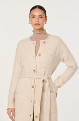 Meris Belted Longline Cardigan