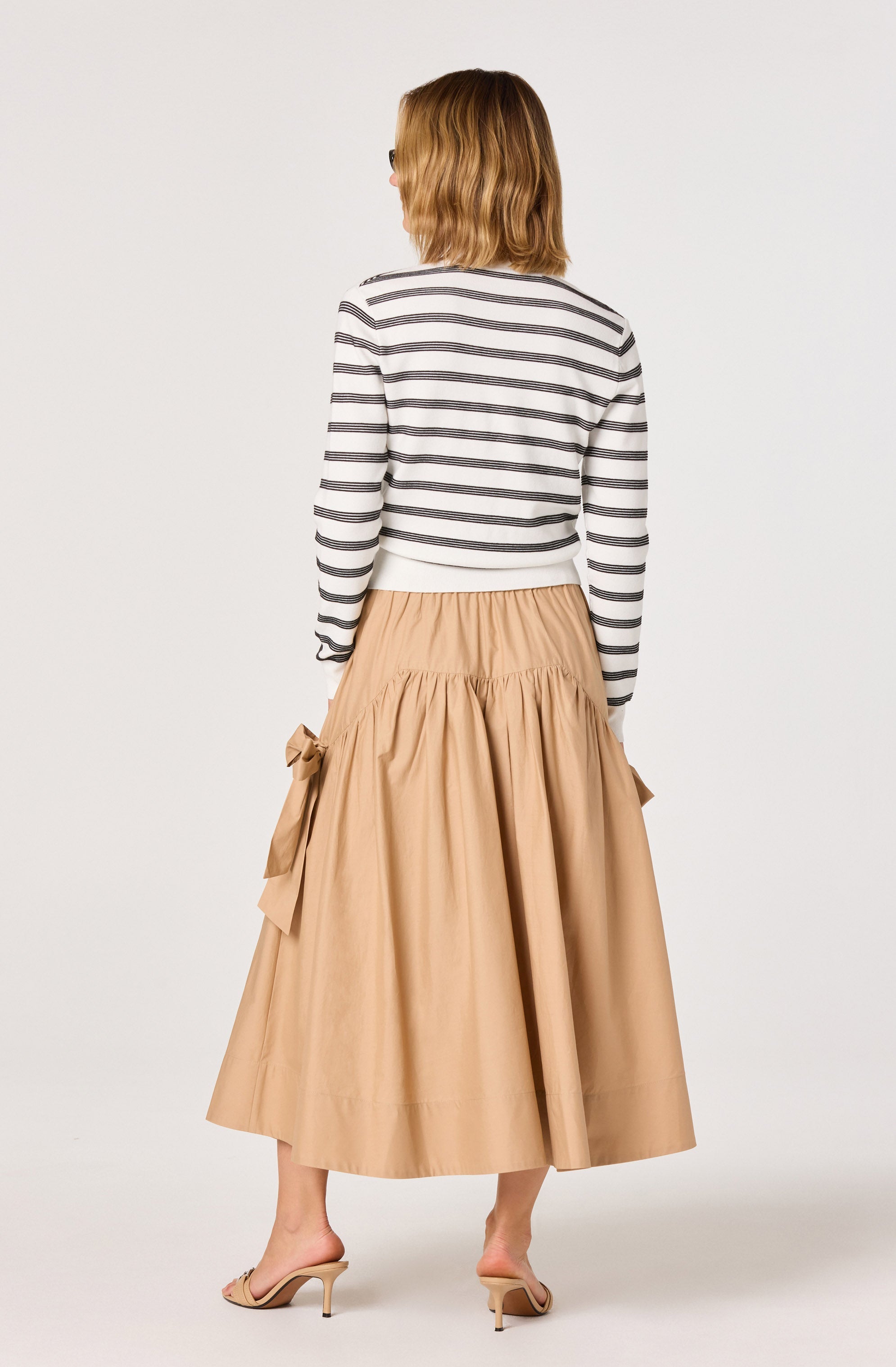 Tawni Striped Button-Front Cardigan