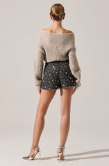 Franisbel Off Shoulder Sweater
