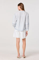 Taliyah Striped Peasant Blouse