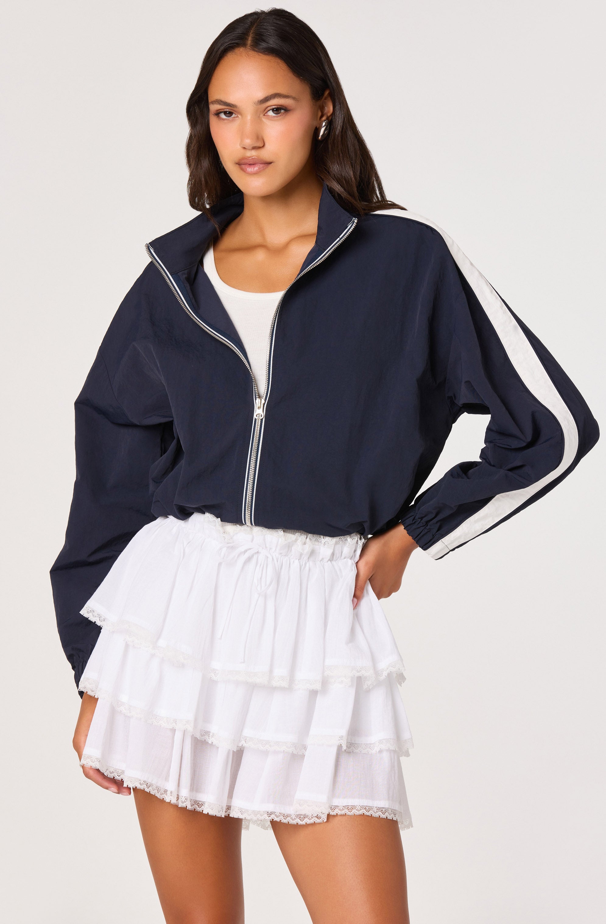 Teo Contrast Stripe Track Jacket