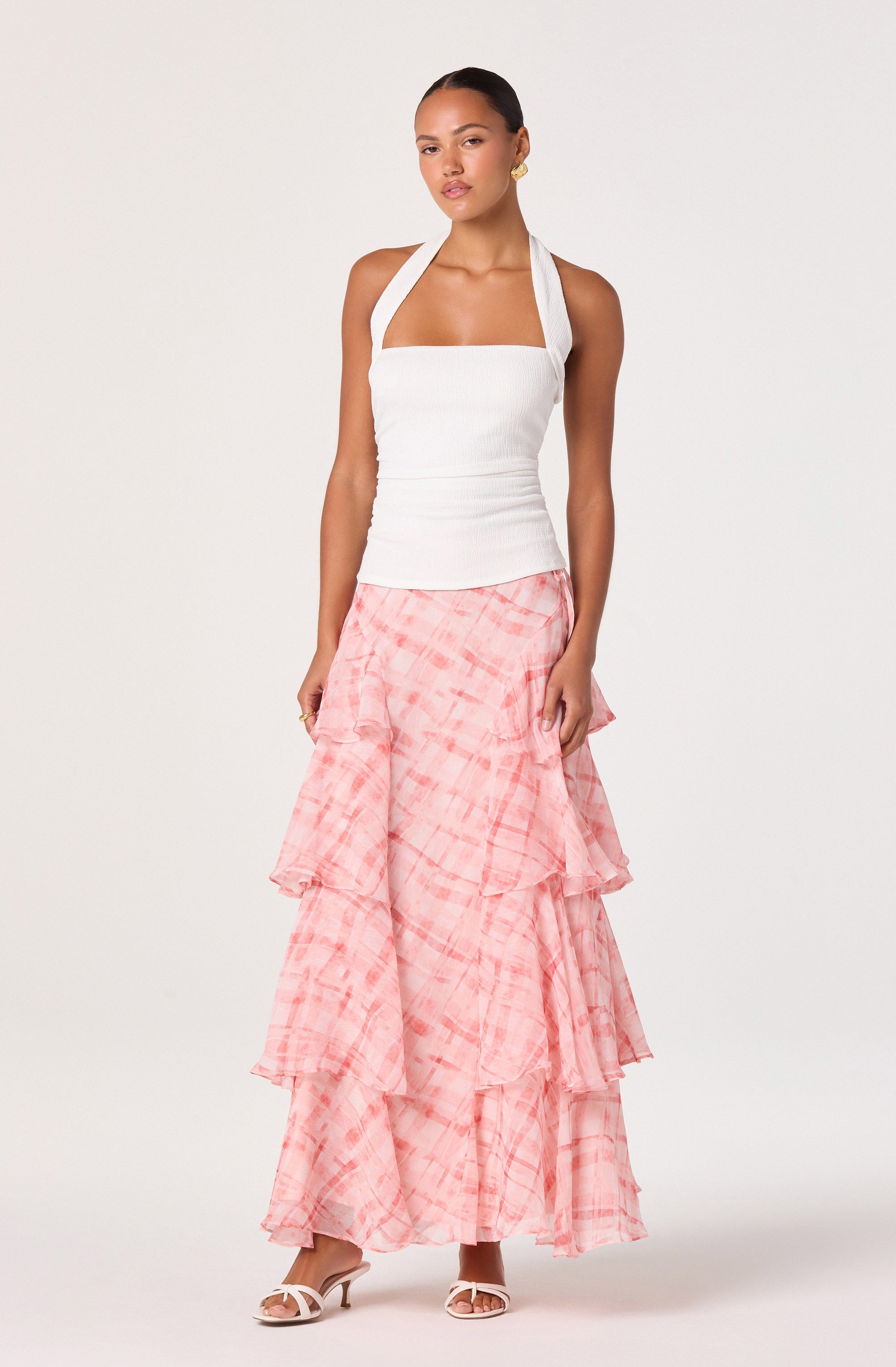 Tate Knit Ruched Halter Top