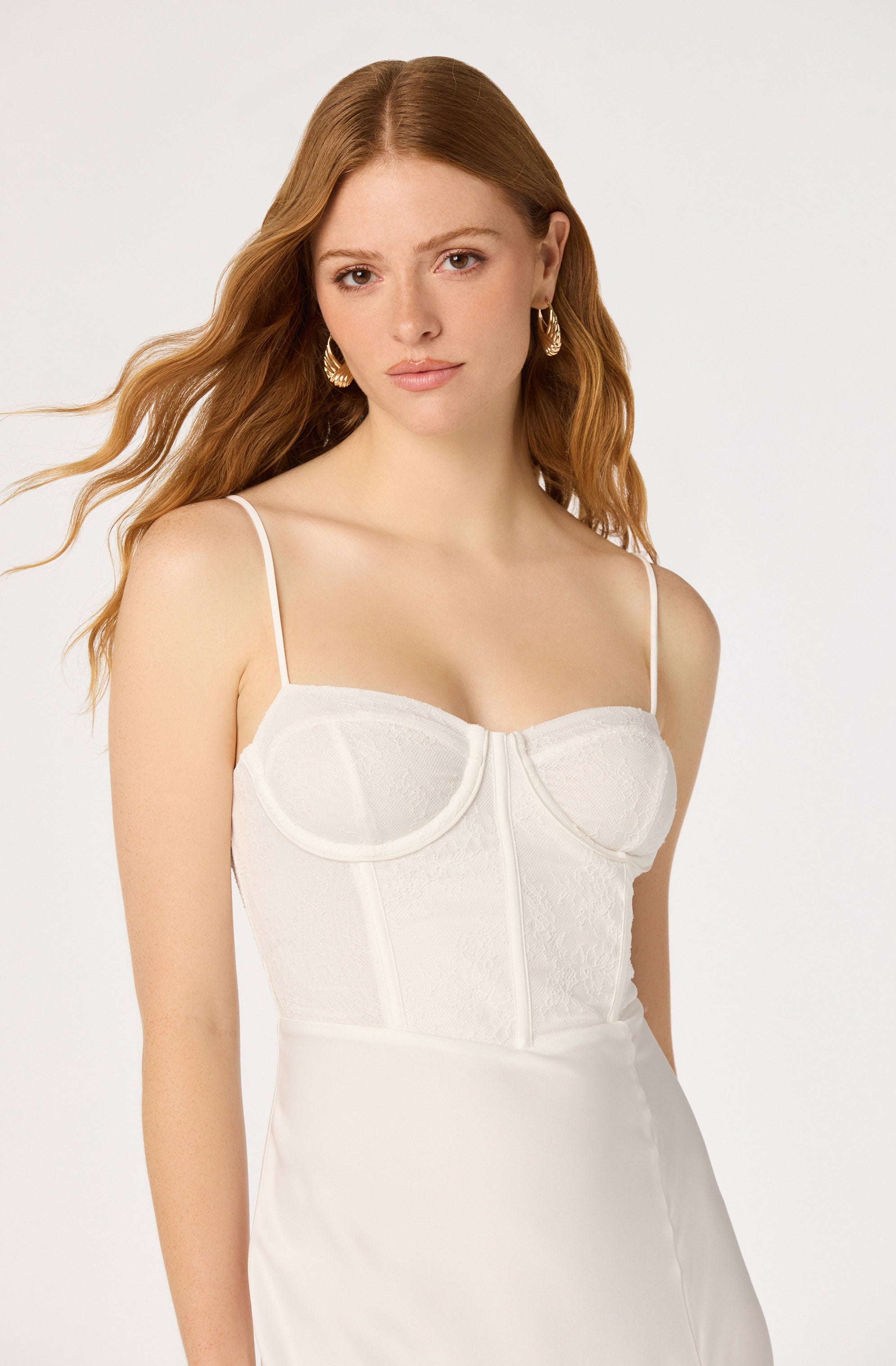 Zinnia Lace Bustier Maxi Gown