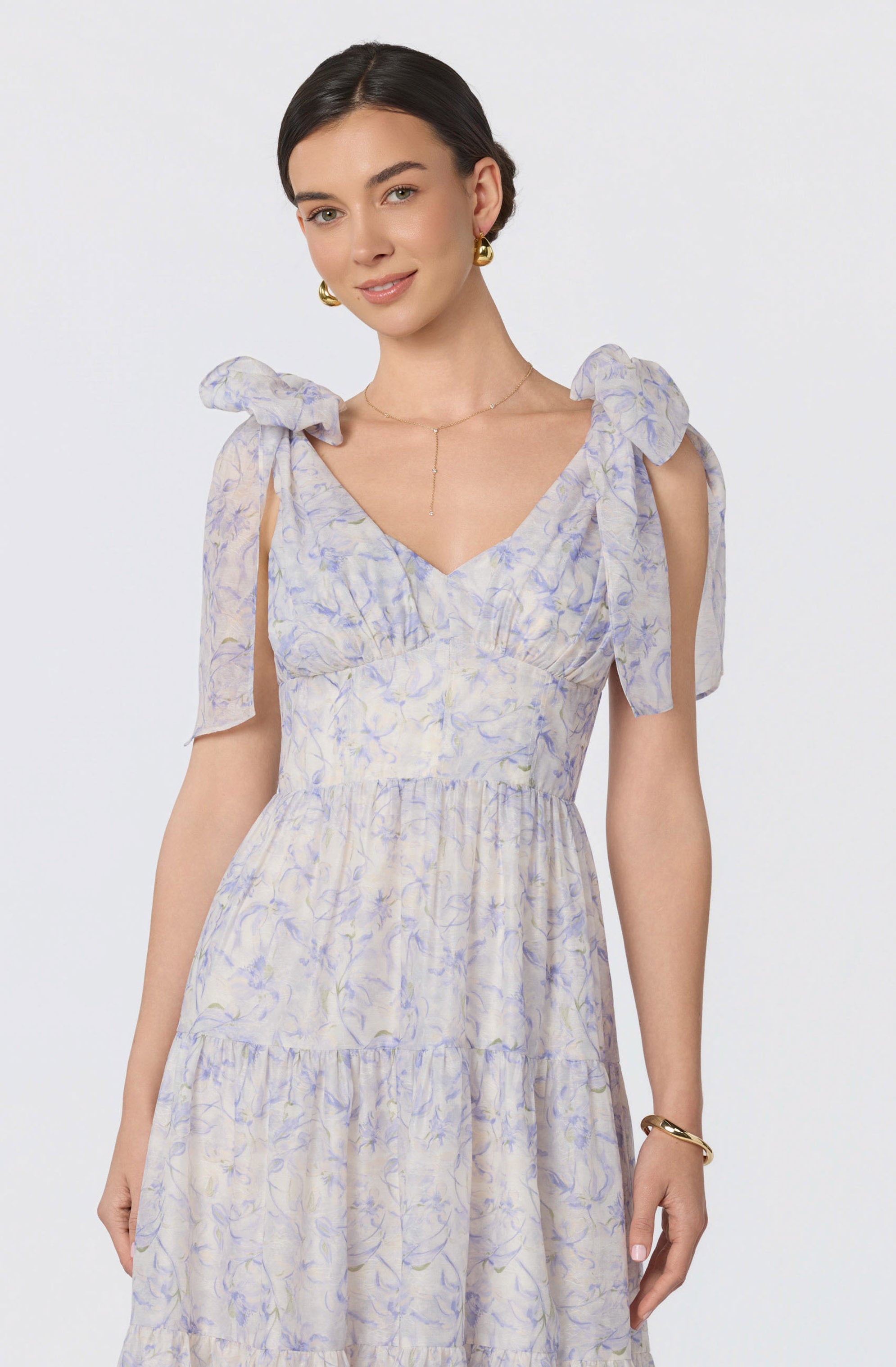 Lenora Floral Tiered Maxi Dress