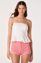 Valerie High-Rise Gingham Hot Pants
