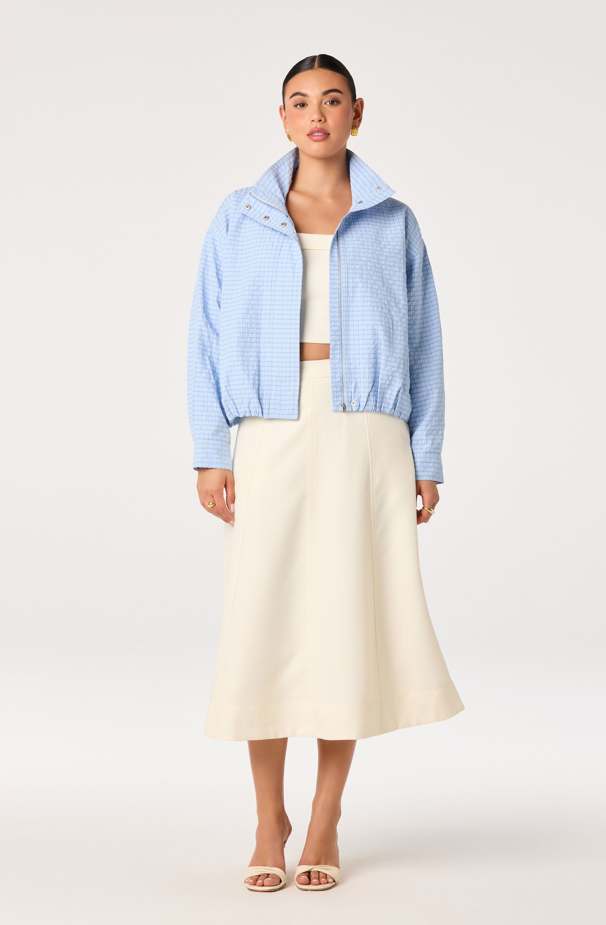 Kinslee A-Line Midi Skirt