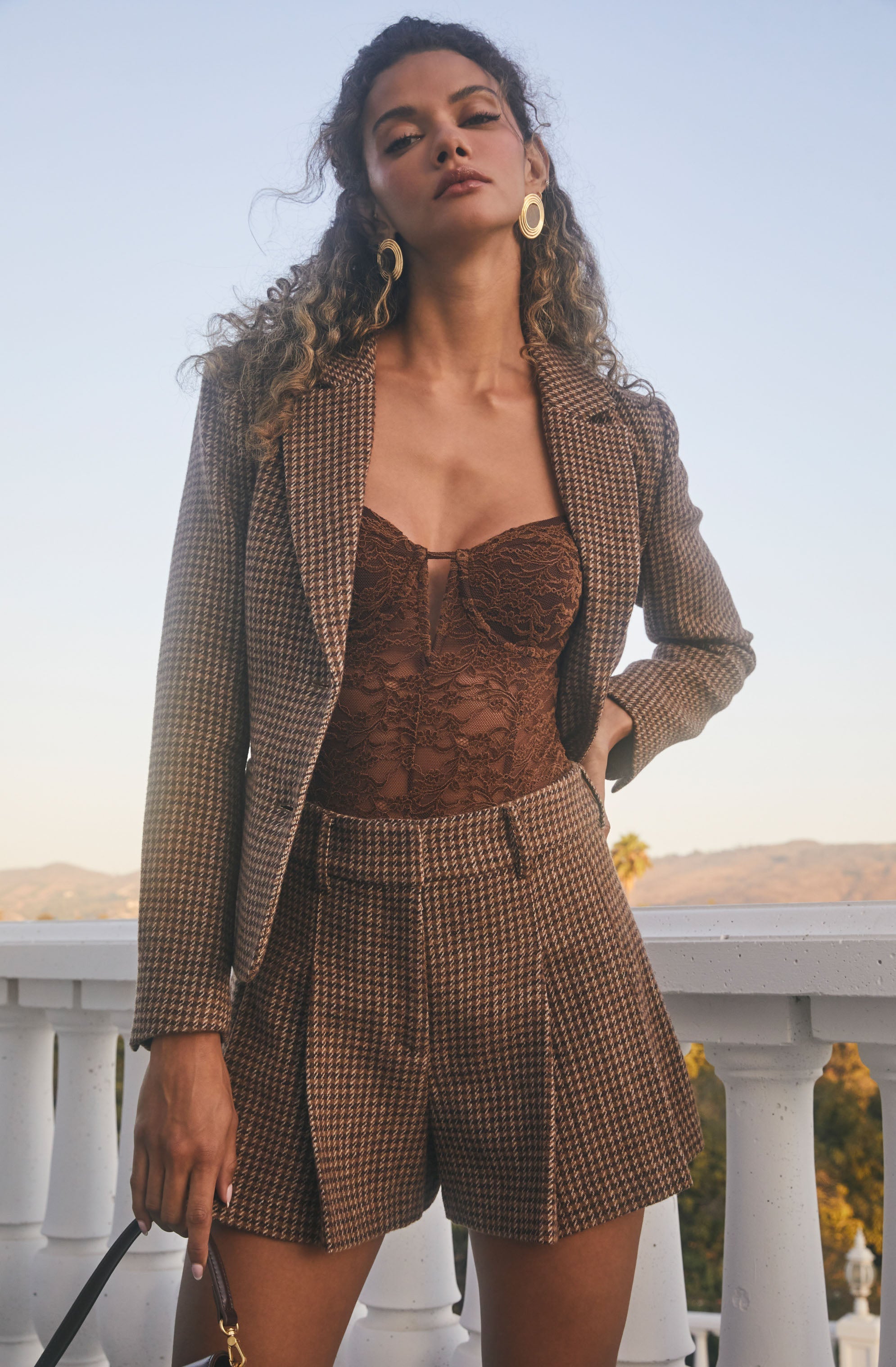 Semi-Sheer Lace Bodysuit