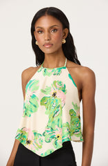 Satin Halter Neck Top